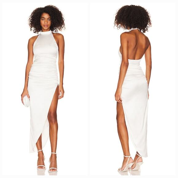 MORE TO COME Baylin Maxi Dress in White Large - Picture 1 of 11